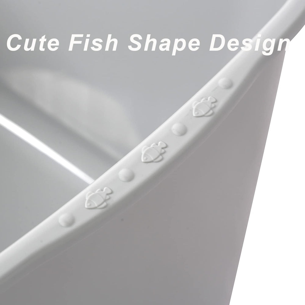 Smart Paws anti-splash edges reduce spills and mess.