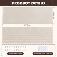 SMARTBEAN cat scratch mat cuttable design allows DIY shapes for stairs or furniture.