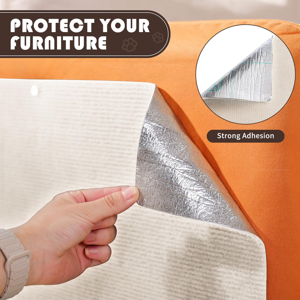 SMARTBEAN cat scratch mat durable fiber construction withstands playful clawing.