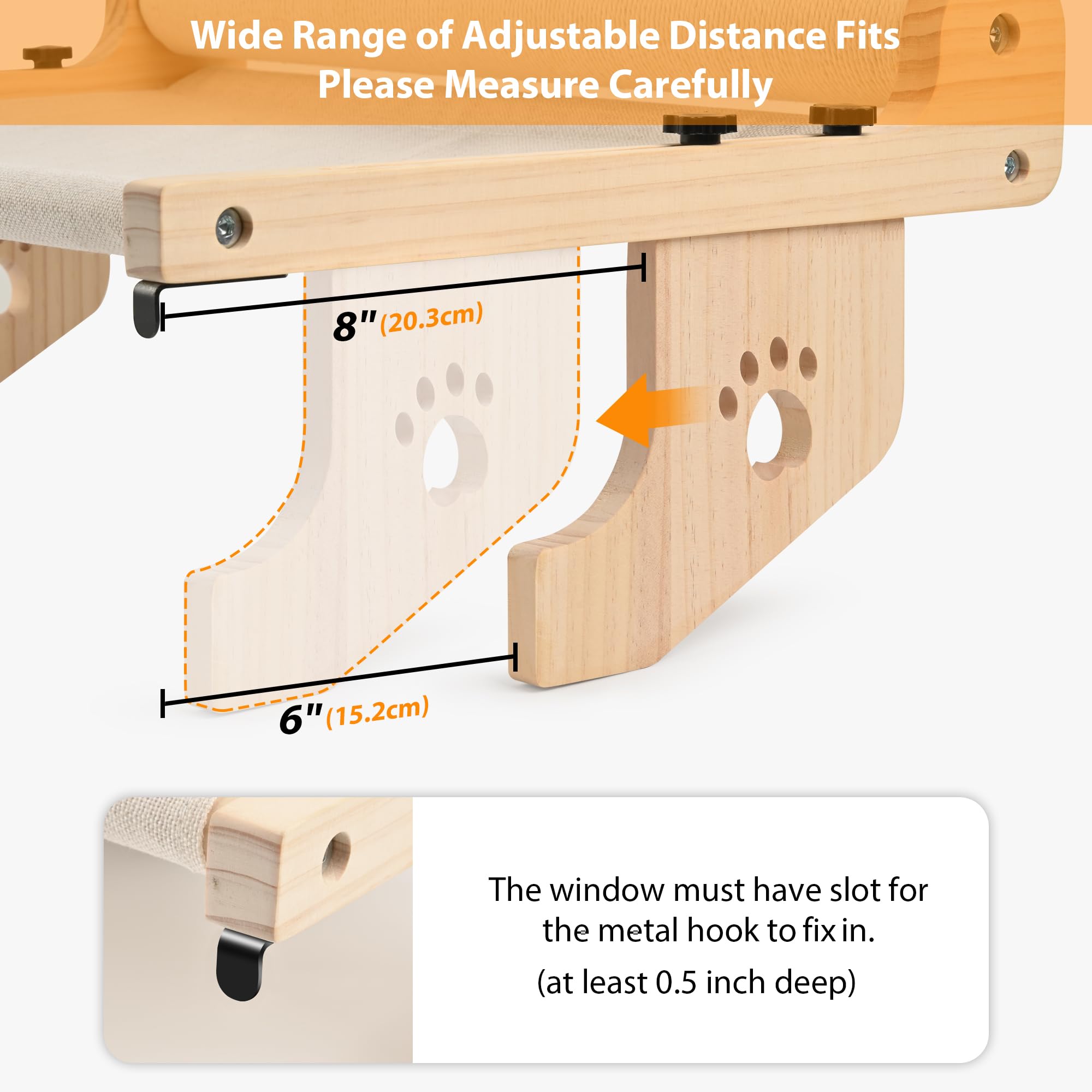 SMARTBEAN cat window perch doubles as a scratch post to protect furniture.