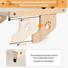 SMARTBEAN cat window perch doubles as a scratch post to protect furniture.