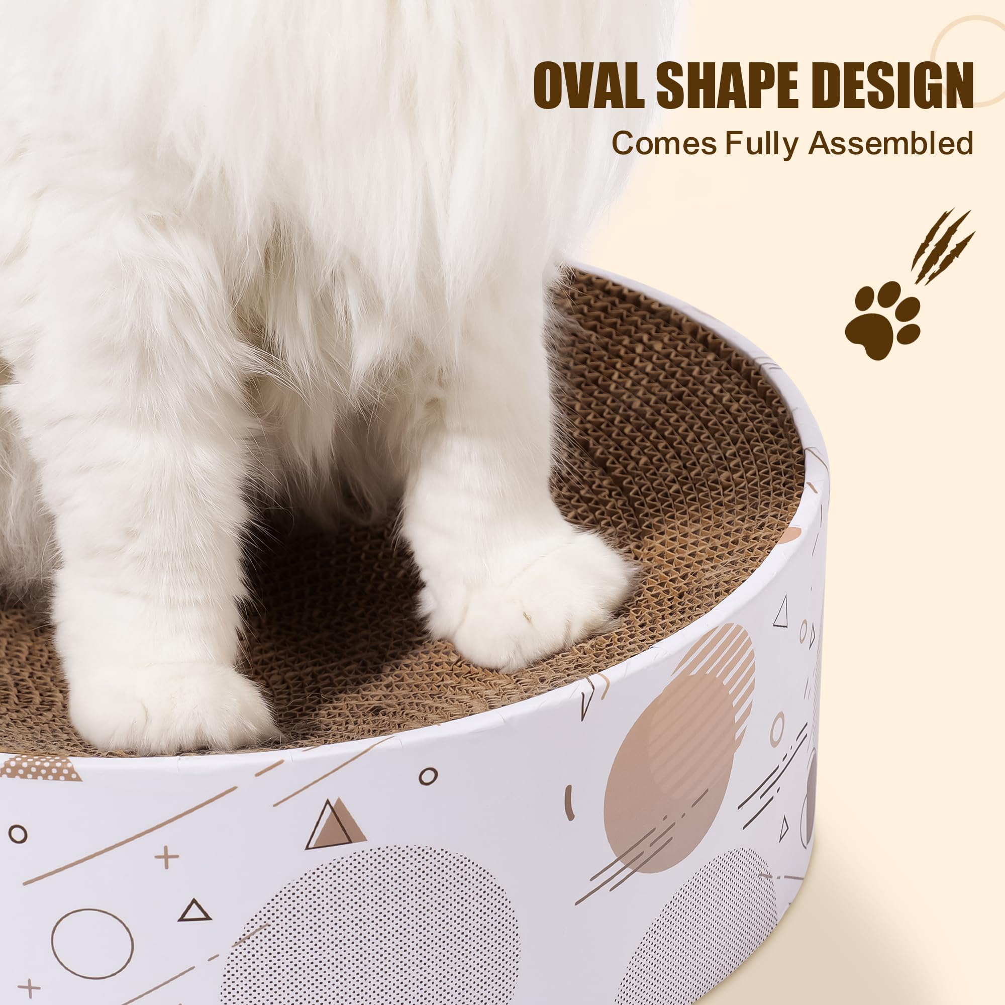SMARTBEAN multifunctional scratcher doubles as resting space and scratching surface.
