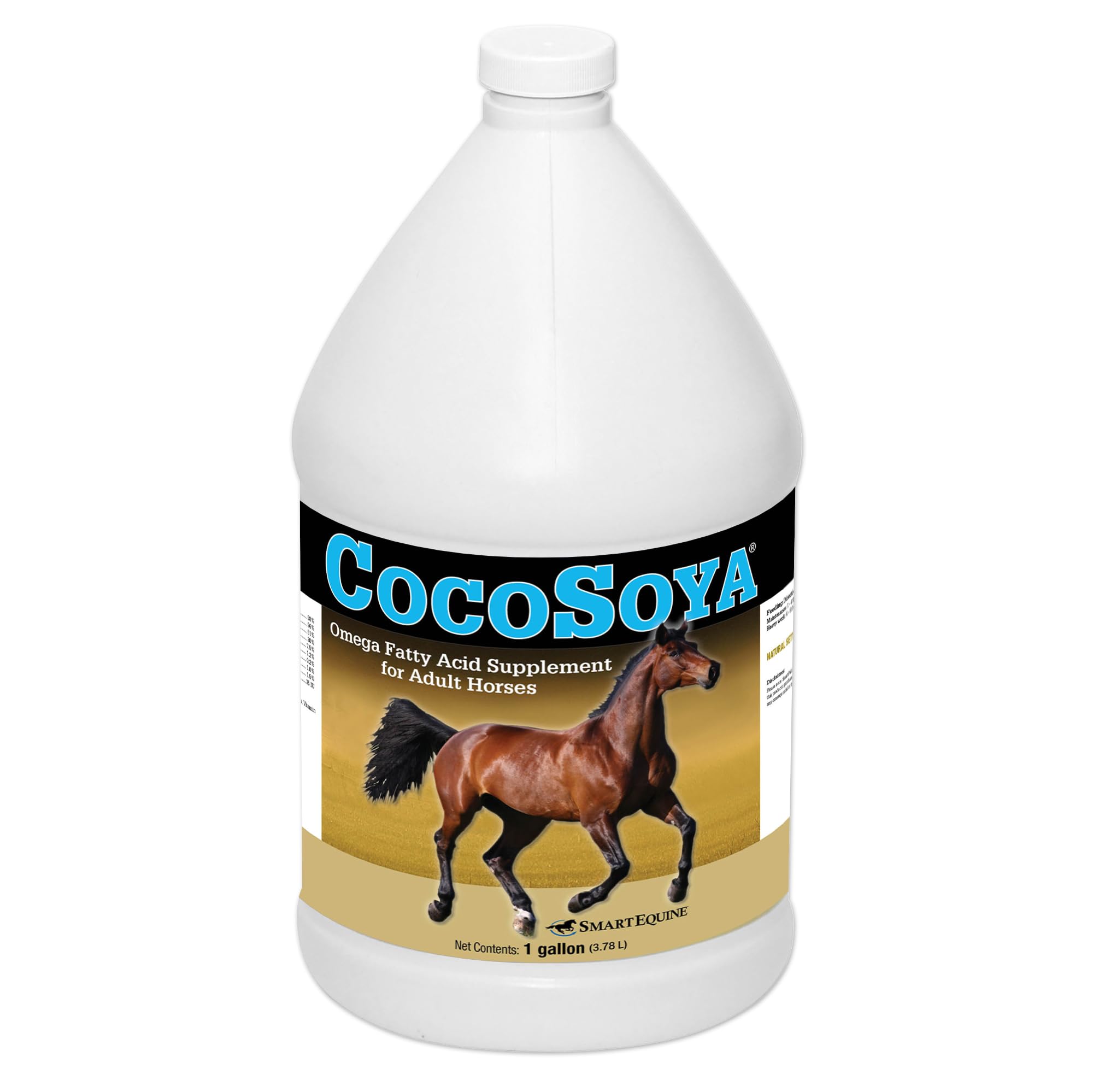 SmartEquine CocoSoya Oil bottle pour for daily coat nourishment and balanced shine