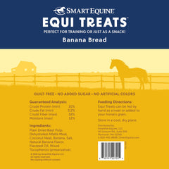 SmartEquine Equi Treats beet-pulp-alfalfa base shown as healthy fiber option.