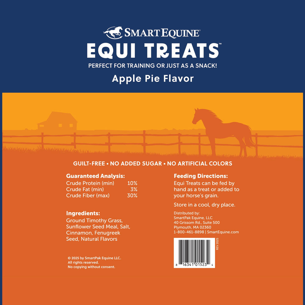 SmartEquine Equi Treats bite-sized cookies are easy to carry for rewards on the go.