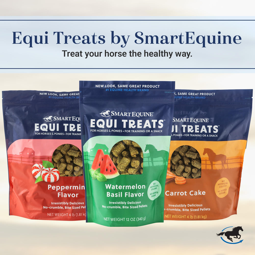 SmartEquine Equi Treats flavor variety collection supports ongoing motivation.