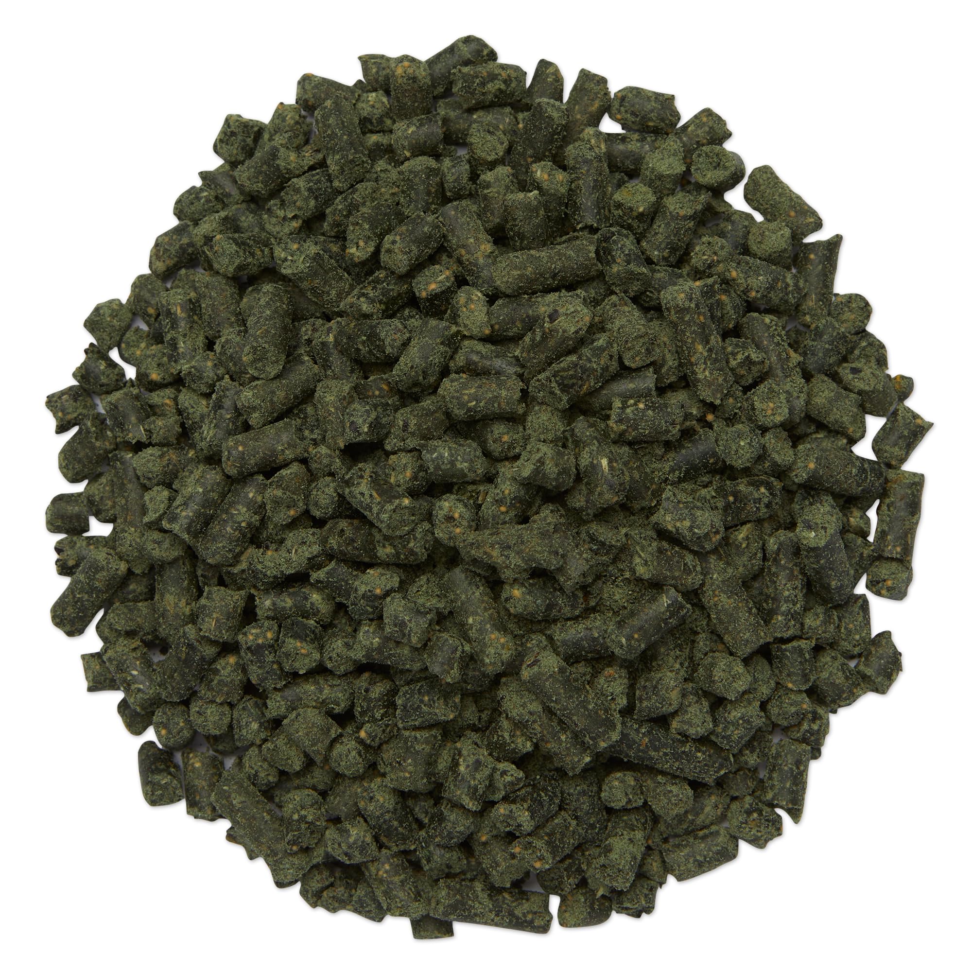 SmartEquine Gut Pellets label close-up emphasizes natural soothing herbs like marshmallow and aloe.