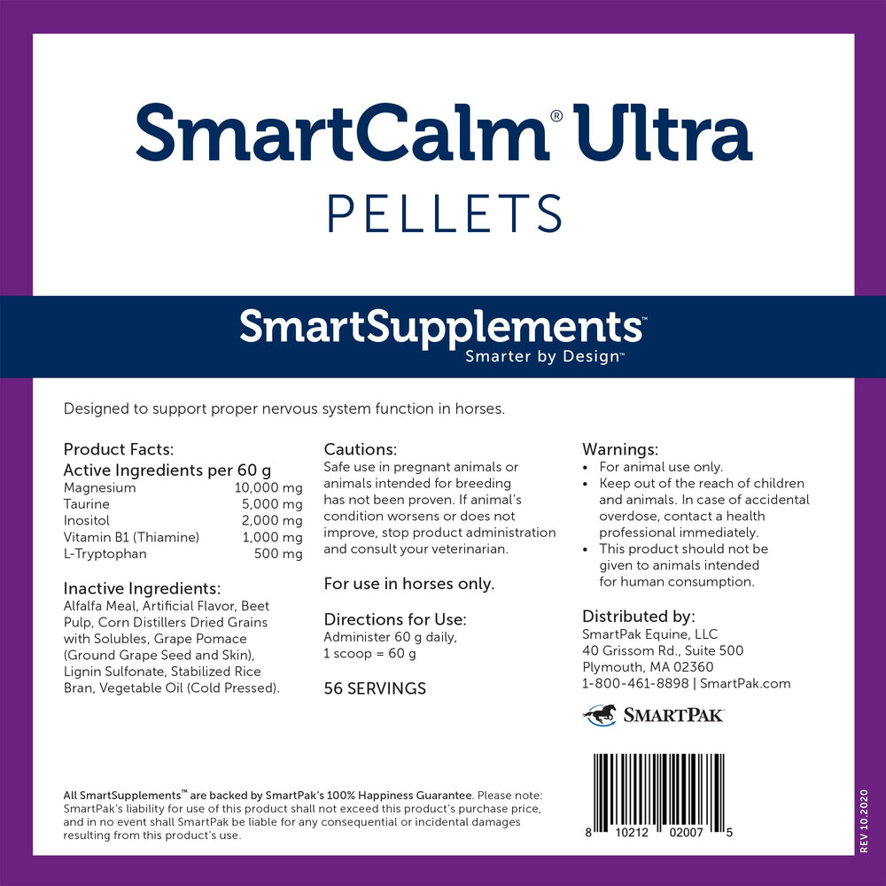 SmartEquine SmartCalm Ultra bag seal demonstrates reseal freshness.