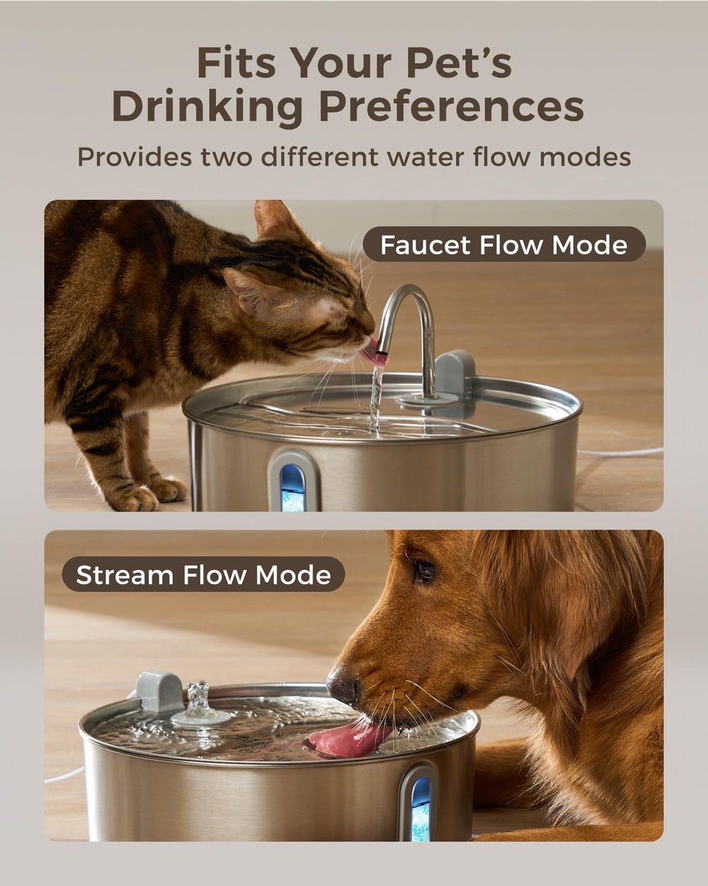 Smartoo 4-stage filtration reduces odors and impurities for cleaner-tasting water.