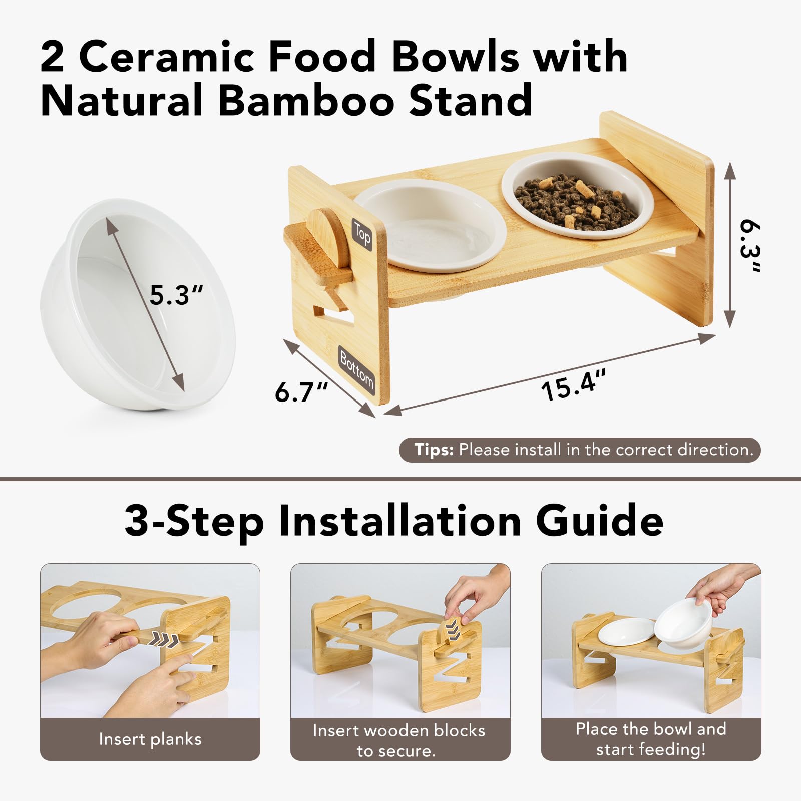 Smartoo ceramic bowls help prevent chin staining after meals.