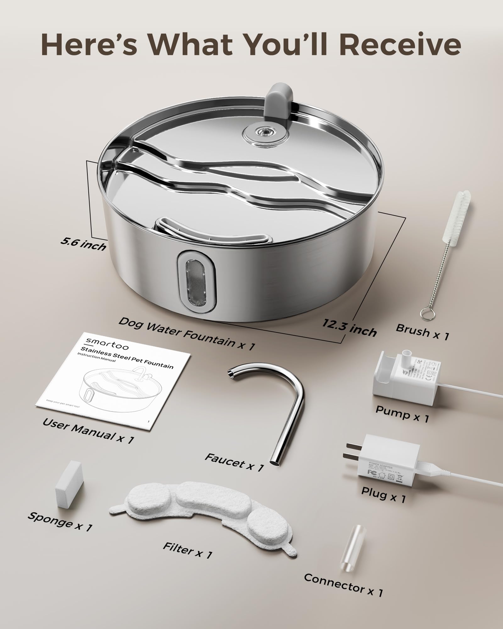 Smartoo multi-pet hydration solution for households with several furry friends.