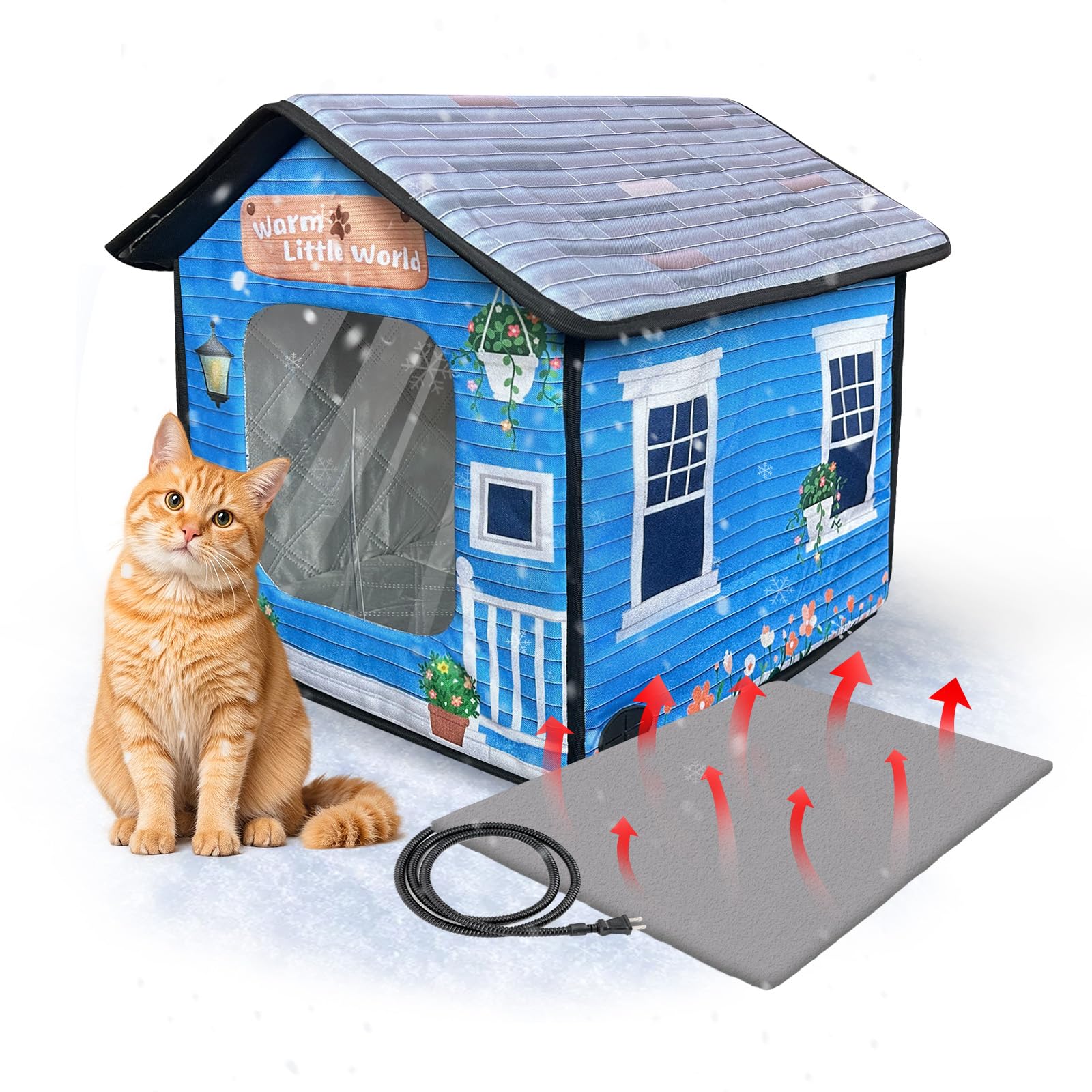 SmartTail spacious interior lets cats stretch and relax