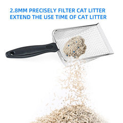 SmartTail 2point8mm-hole design highlighted for efficient litter sifting and clump capture
