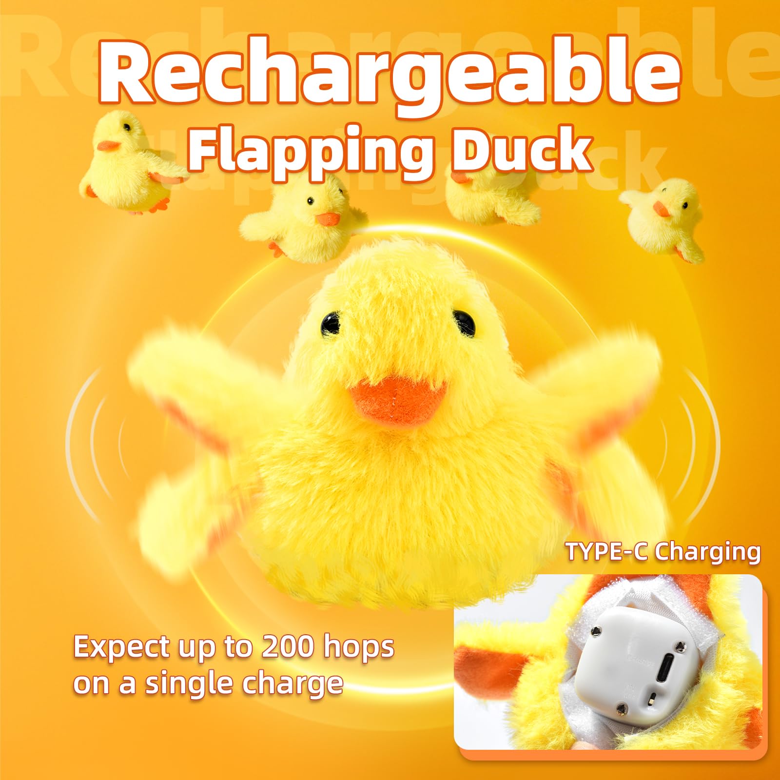 SmartTail duck quacking sound demonstrates lifelike chirp during play sessions