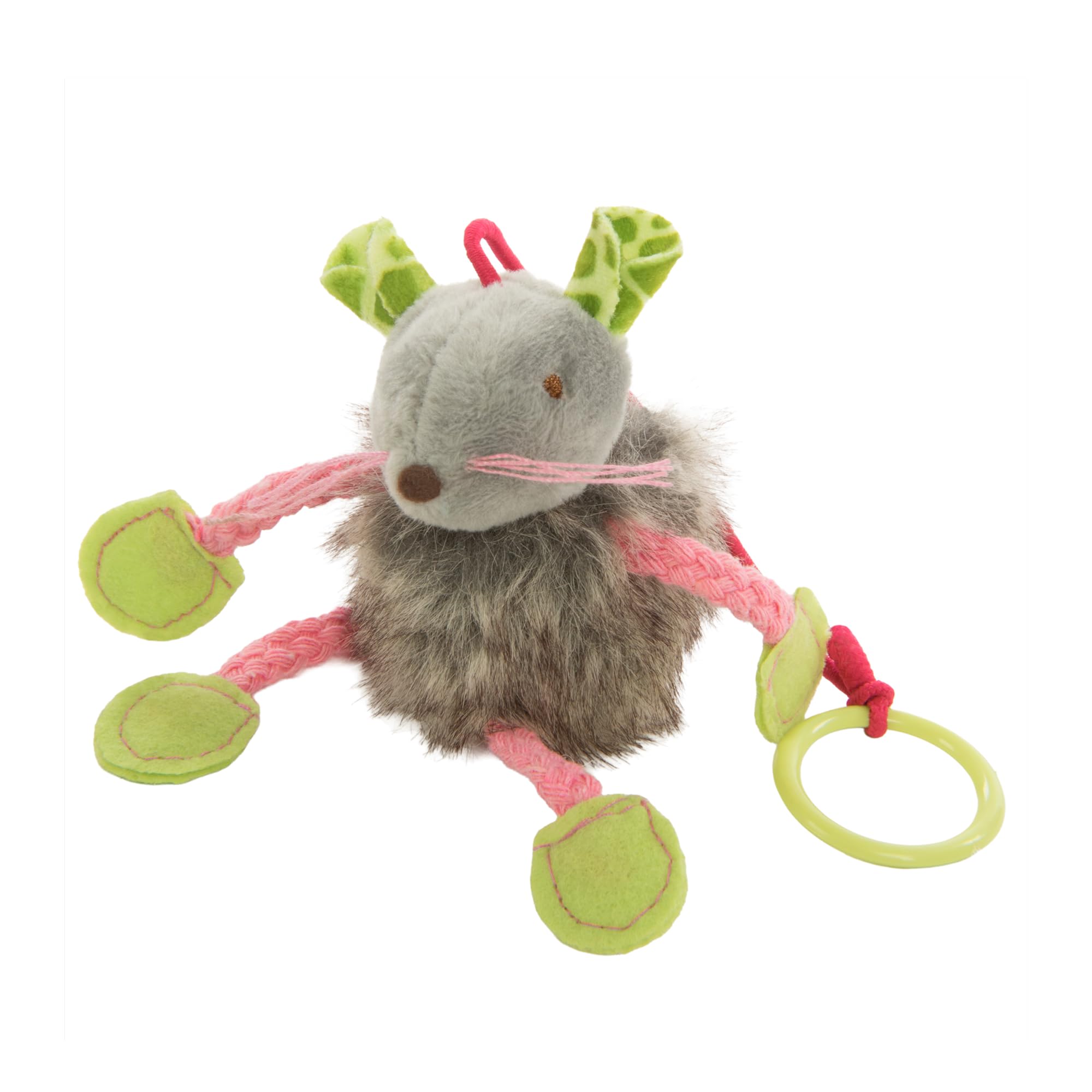 SmartyKat Bouncy Mouse Bungee end-of-elastic-string entices cats with lively prey-like action.