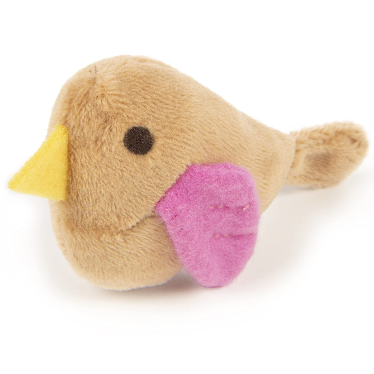 SmartyKat Chickadee Chirp toy front view with battery-powered sounds that spark hunting play.