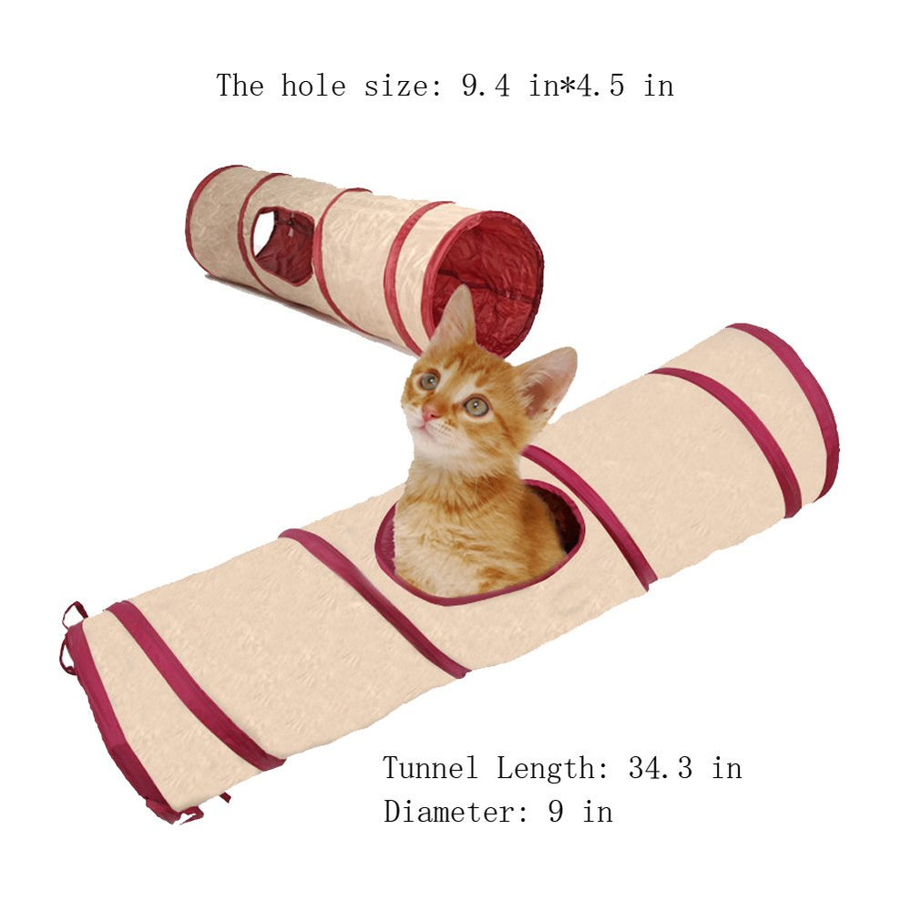 SmartyKat Crackle Chute tunnel in teal invites curious cats to explore