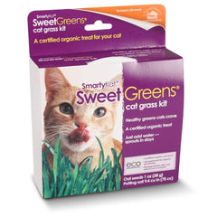 SmartyKat Easy Grow Kit uses a recyclable pot for convenient indoor gardening.