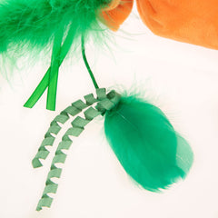 SmartyKat Kolossal Karrot orange sideview showing jumbo size for wrestling.