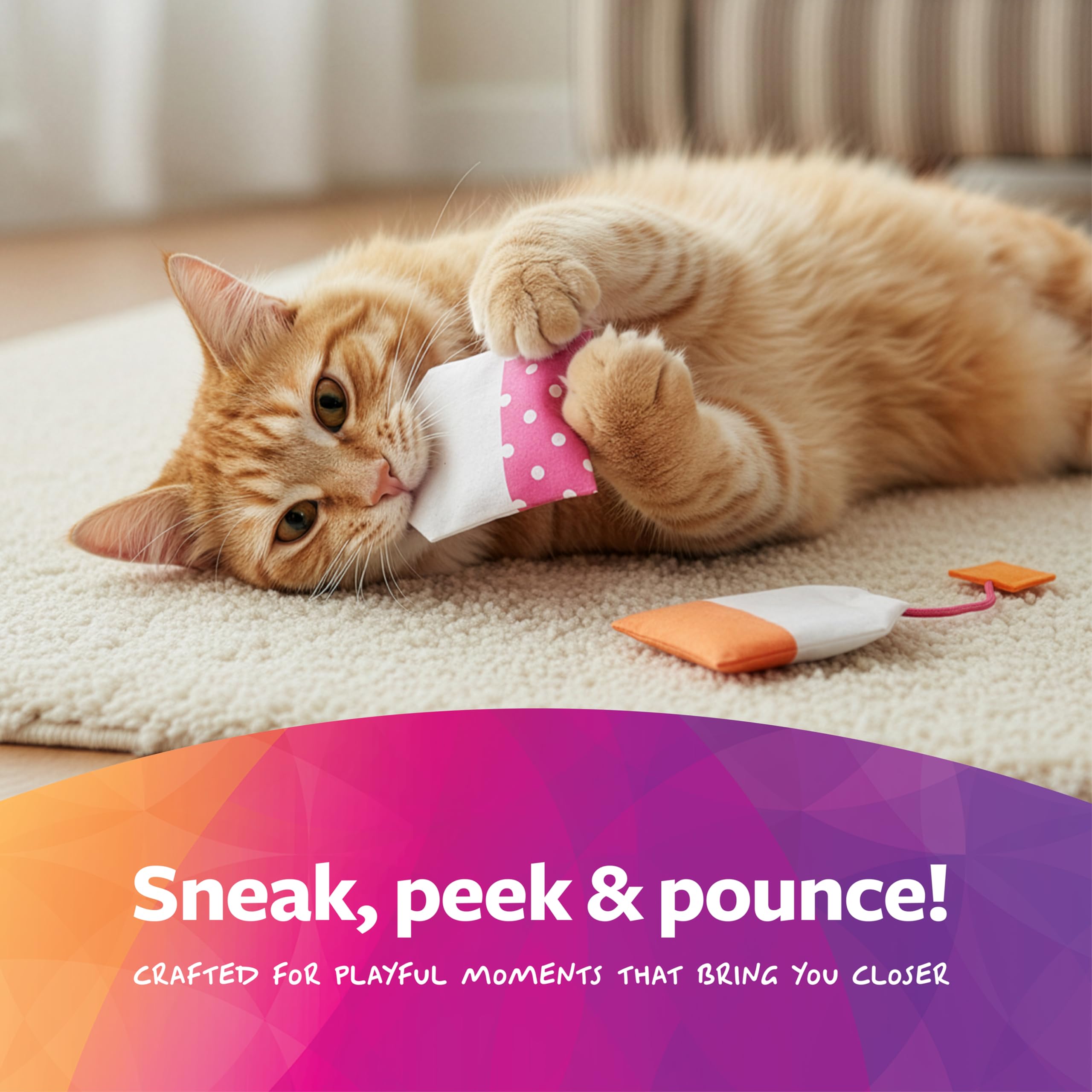 SmartyKat Tea Teazers packaging emphasizes safety and sustainability for households.