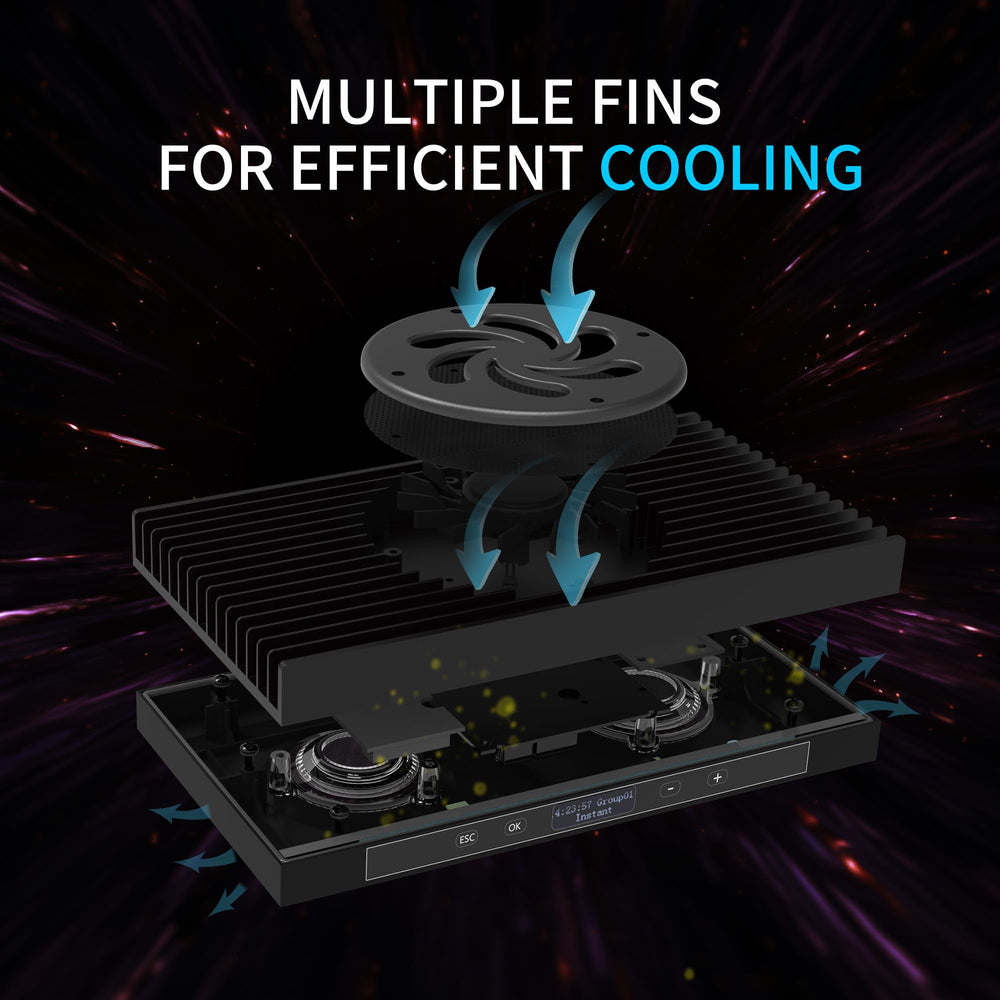 SMATFARM dimmable full-spectrum lighting enables customizable coral care.