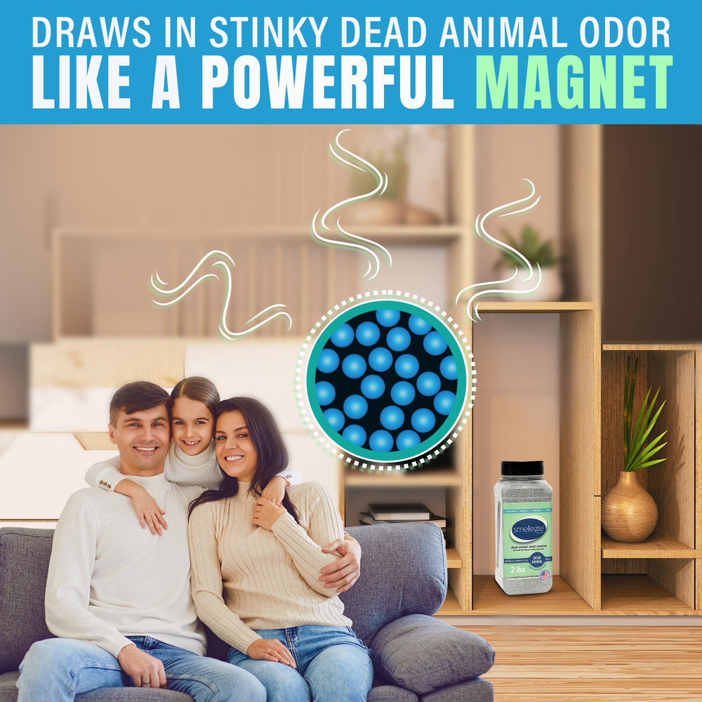 SMELLEZE indoor-application-area suitable for closets and shelves odor relief.