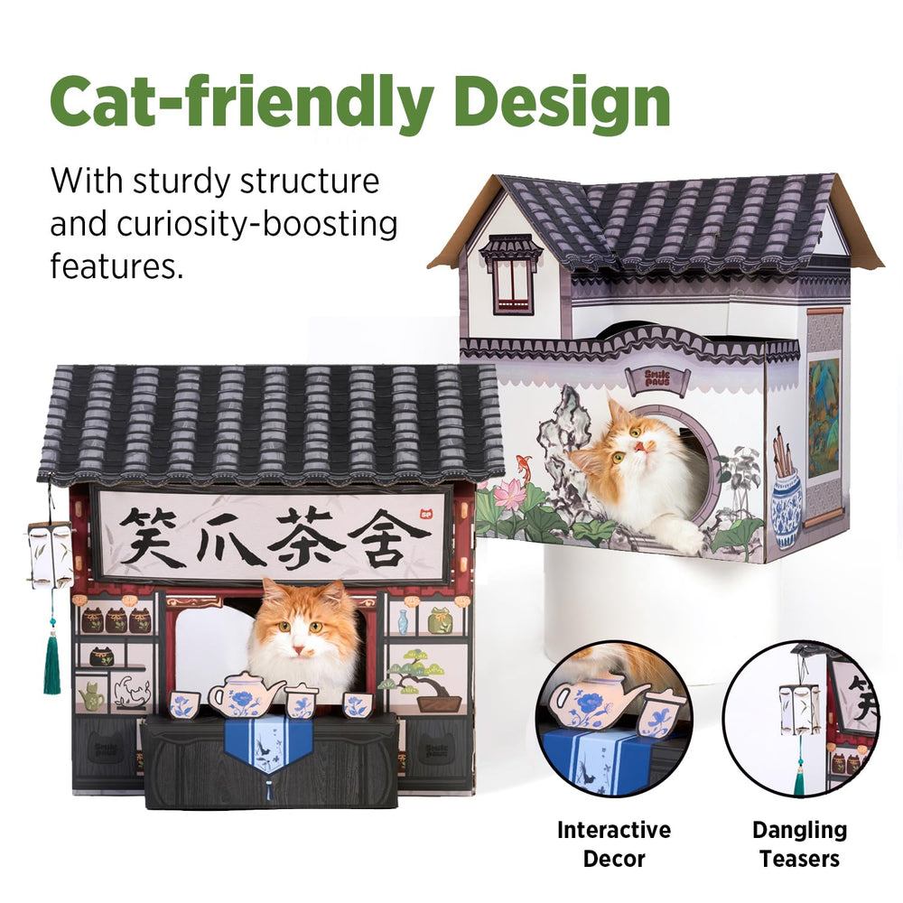 Smile Paws spacious entrance design makes entering and exiting effortless for cats.