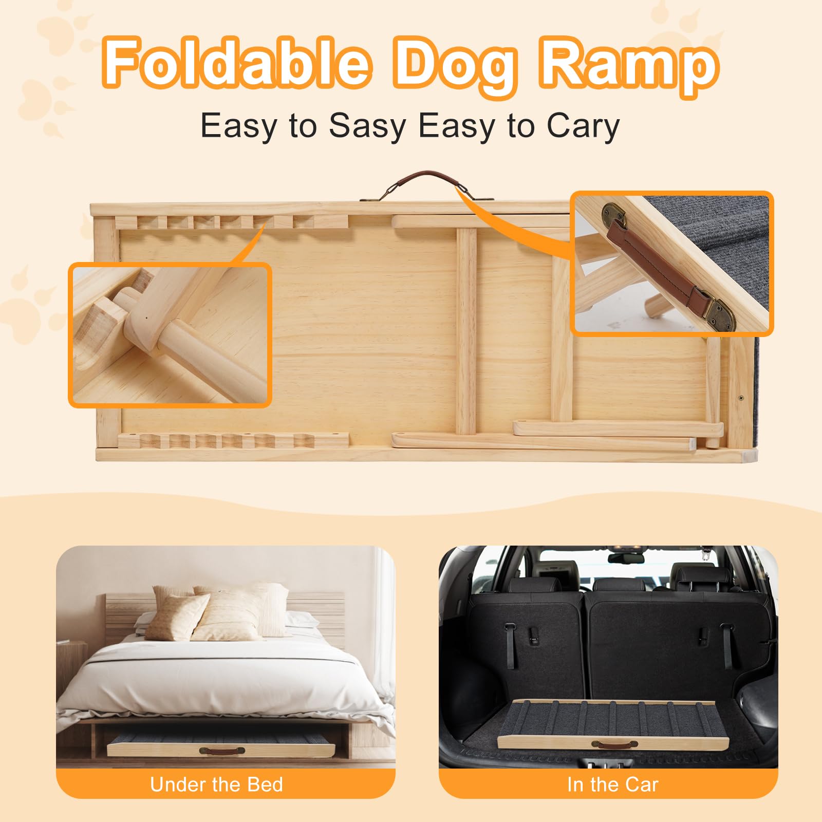 Smilebaby large dog pet ramp travel-ready design for road trips.