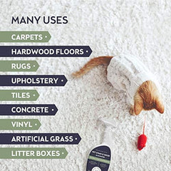 Smiling Paws Pets bio-enzyme cleaner application targets odor on surfaces