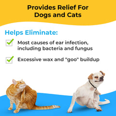 Smiling Paws Pets ear wash cat use shows gentle cleaning for pets