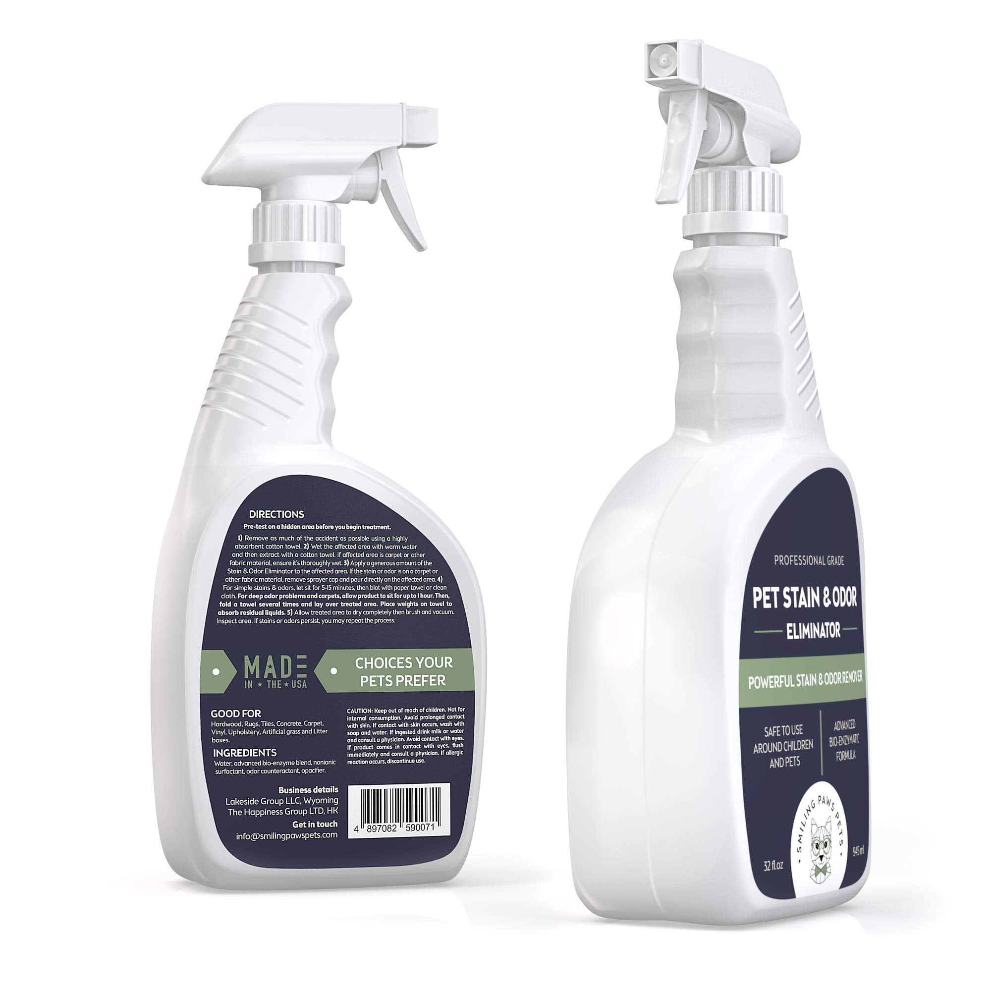 Smiling Paws Pets safe formulation for homes with kids and pets