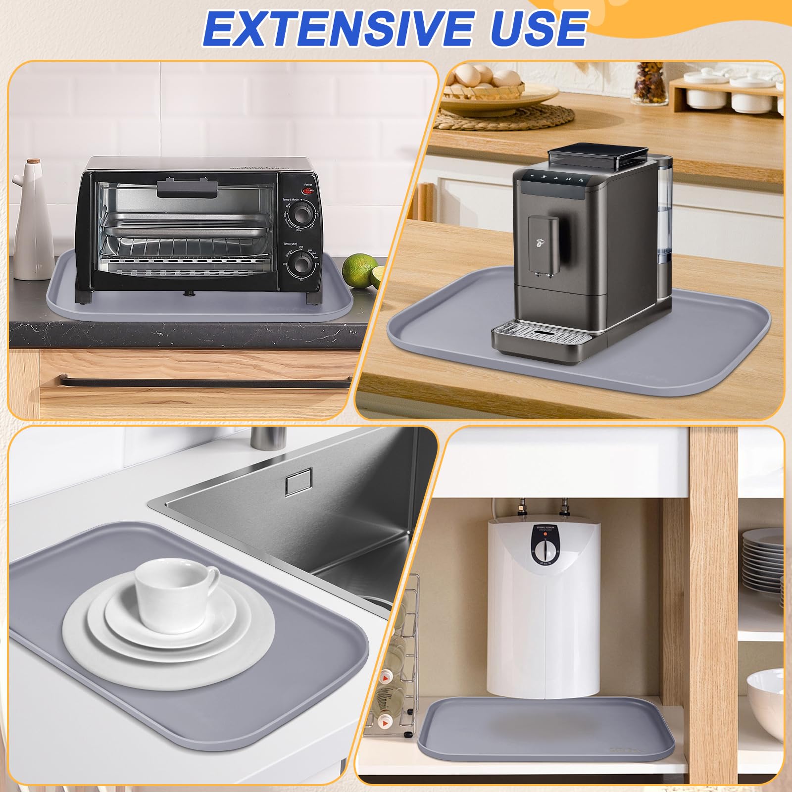 SMILOOL 24x16 inch size option for large bowls and multiple pets.