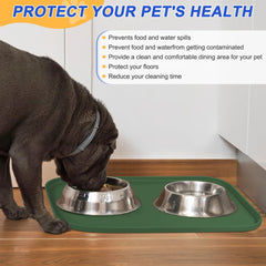 SMILOOL pet mat eco-friendly food-grade silicone safe for hot bowls