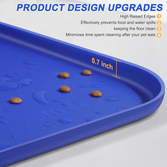 SMILOOL raised lip design contains spills while pets dine.