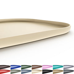 SMILOOL silicone pet feeding mat in white sand keeps bowls neat and contained.