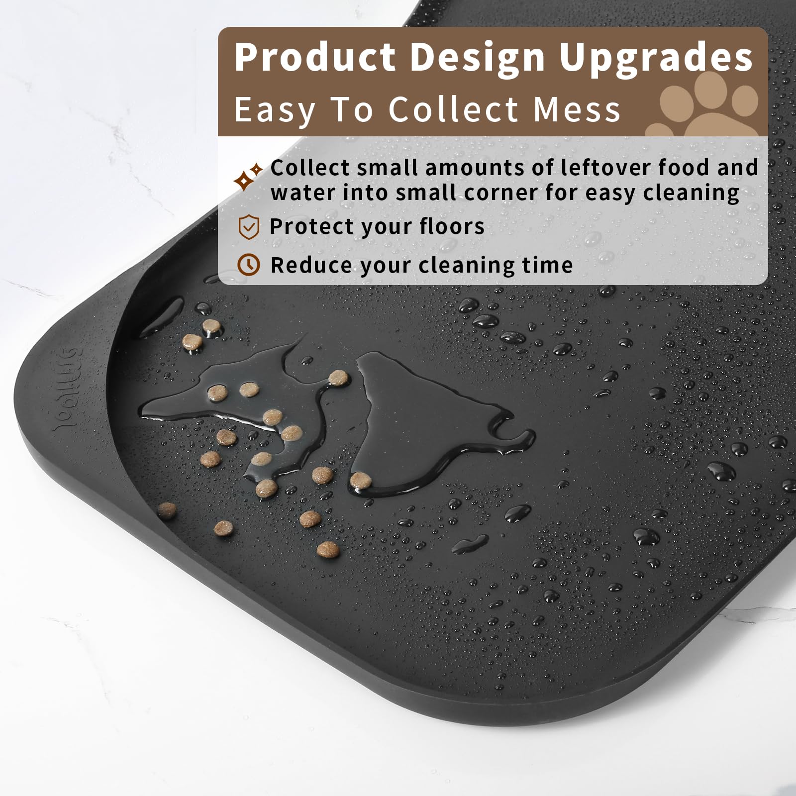 Smilool anti-slip silicone mat prevents bowls from sliding during meals