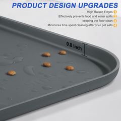 SMILOOL silicone mat provides stable dish placement to reduce slipping.