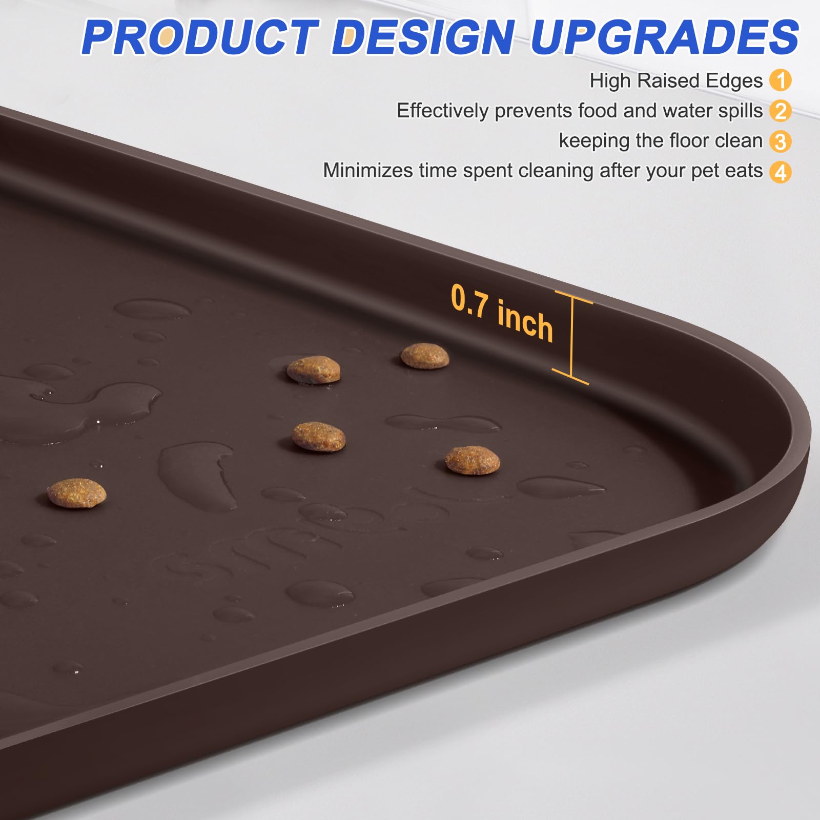 SMILOOL easy-clean silicone mat wipes clean after meals