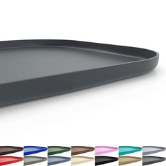 SMILOOL silicone pet feeding mat with raised edge keeps bowls and spills contained