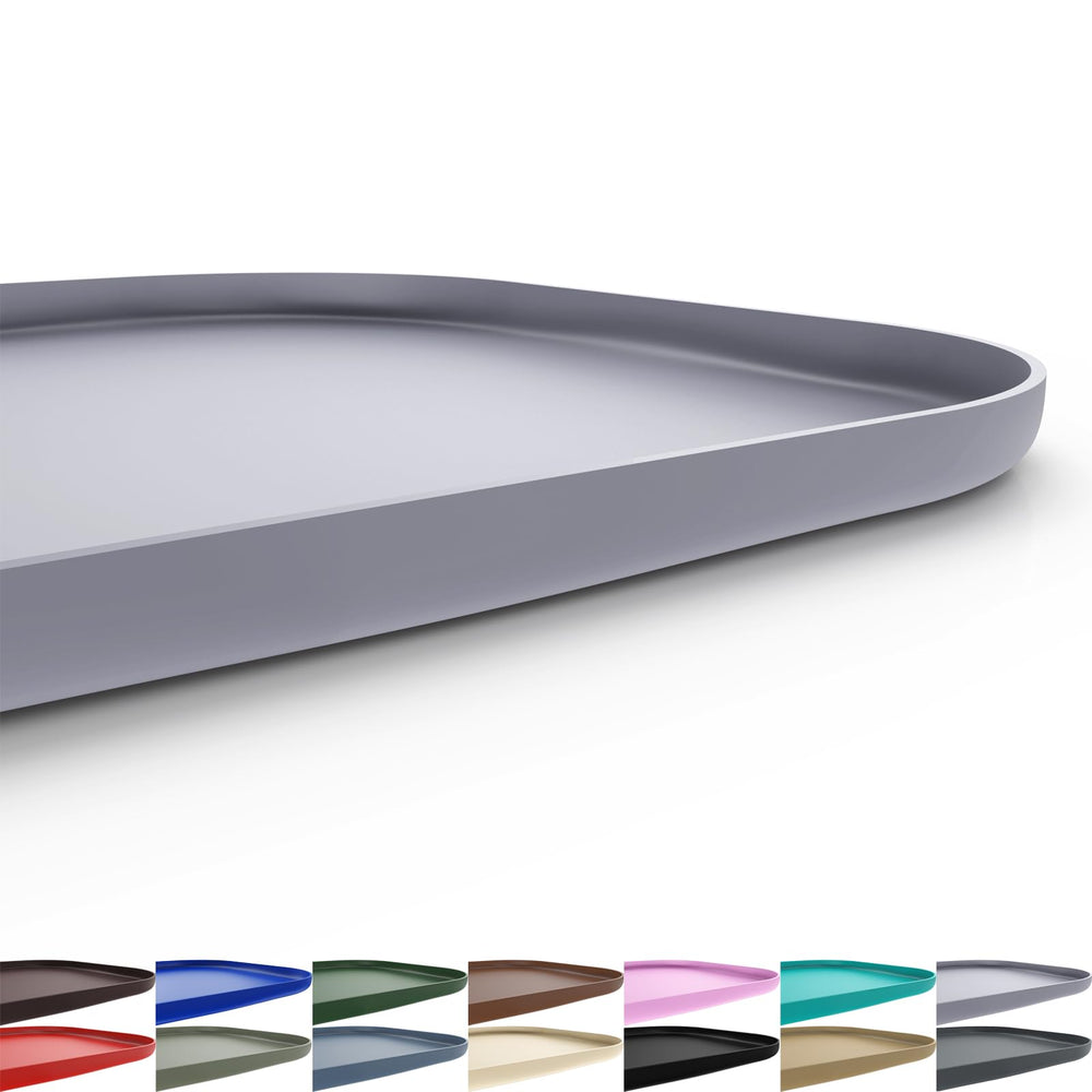 SMILOOL silicone pet feeding mat with raised edge fits 22x14 bowls and contains spills.