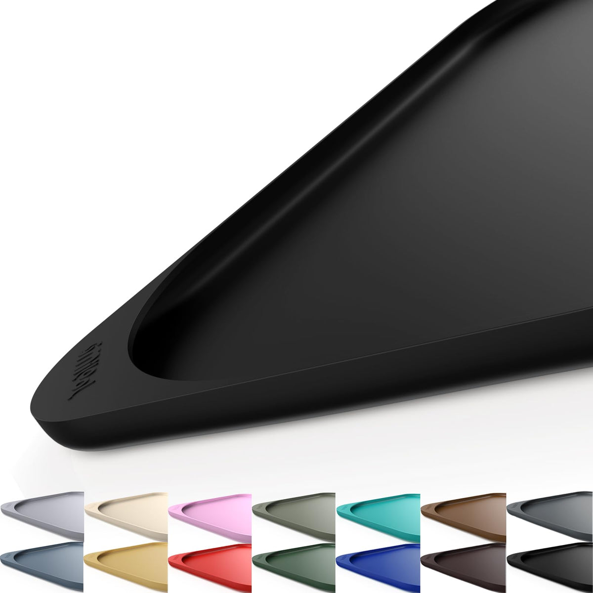 Smilool silicone pet feeding mat with raised edge keeps bowls contained and spills near the mat