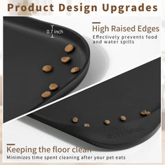 Smilool feeding mat features a residue pocket for quick spill collection