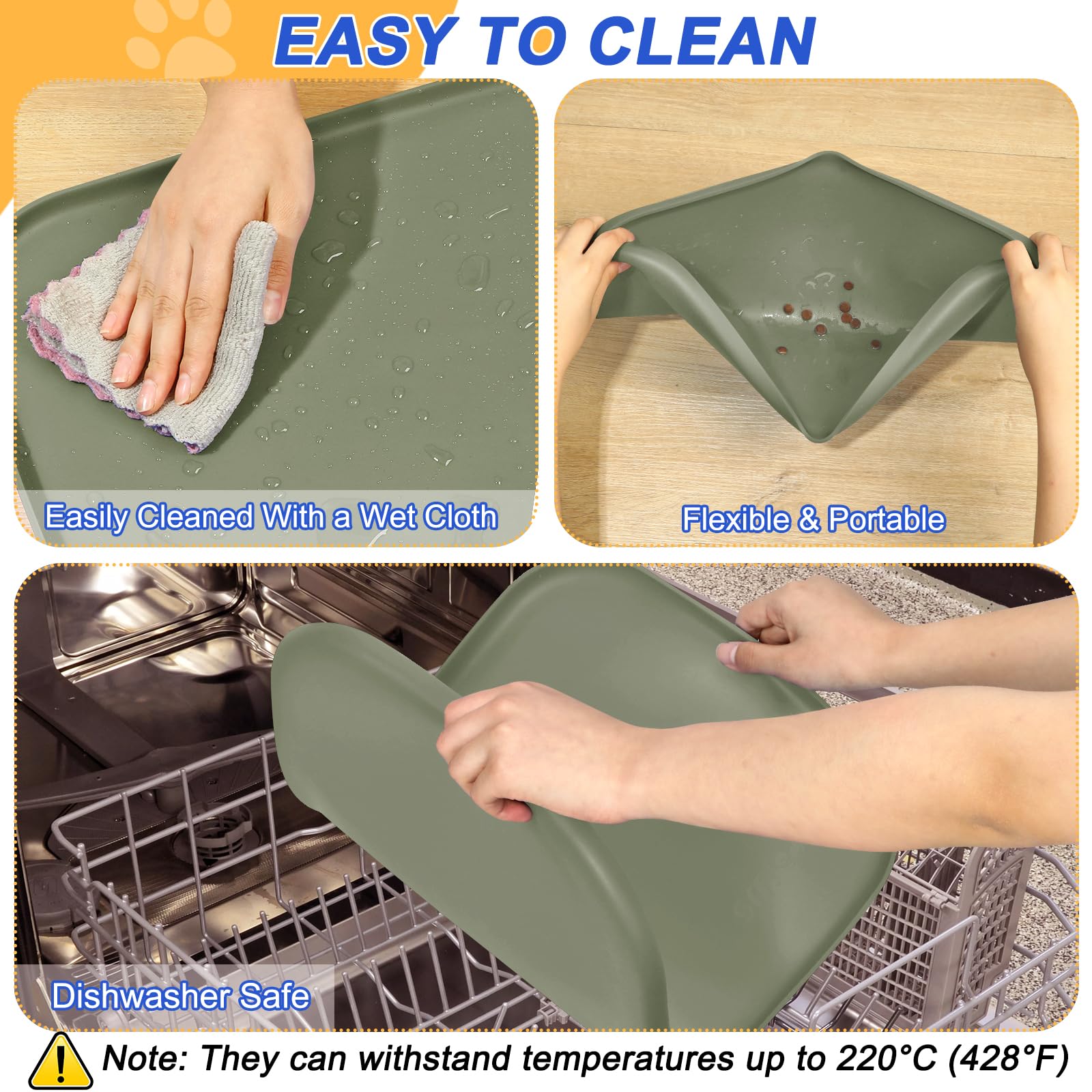 SMILOOL silicone mat can be used under water fountains to contain splashes