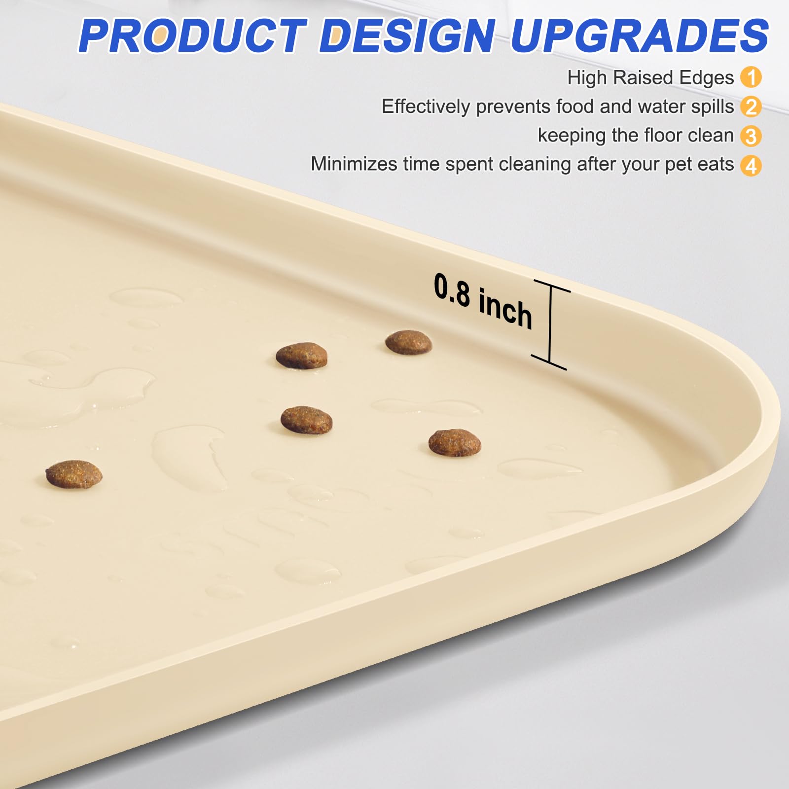 SMILOOL non-slip bottom keeps bowls from sliding during meals.
