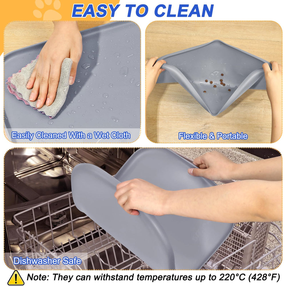 SMILOOL waterproof pet mat protects floors from water and drool.