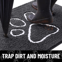 Smiry alfombrilla absorbe humedad y suciedad para entradas limpias.
