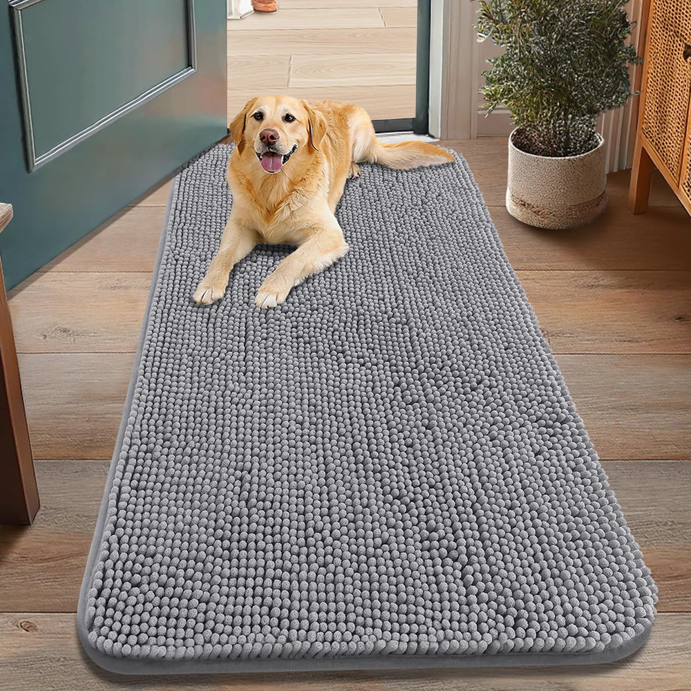 Smiry dog door mat absorb moisture closeup keeps entry dry and tidy
