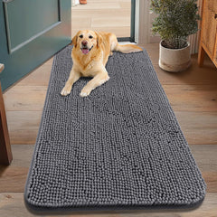 Smiry dog door mat absorbent front view for muddy paws
