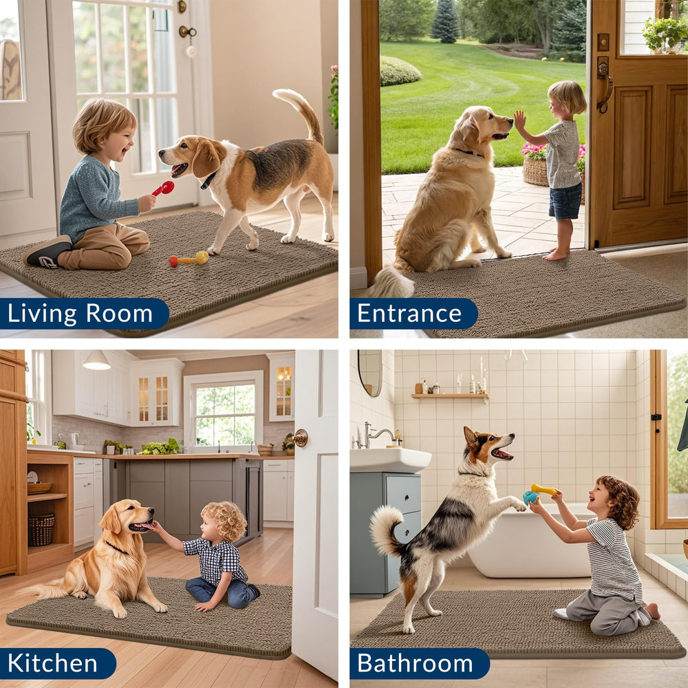 Smiry Dog Door Mat dries quickly after washing.