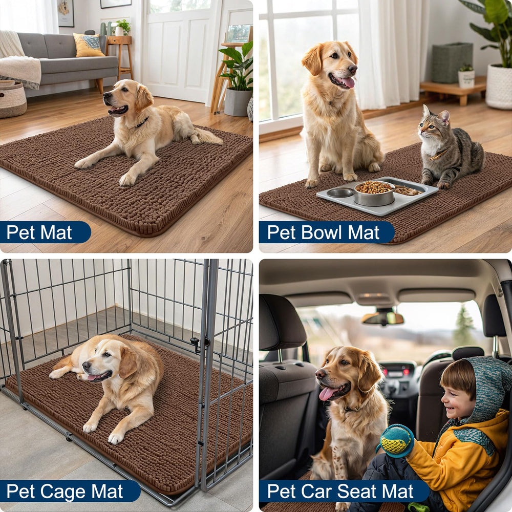 Smiry dog door mat entryway use reduces mud tracking